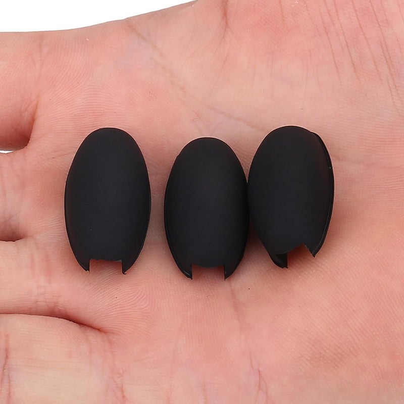 KooingTech 3PCS Saxophone Rubber Thumb Rest, Silicone Thumb Rest Palm Key, Black Saxophone Key Pad for Alto Tenor Soprano Sax Key Pad Accessories - Image 3